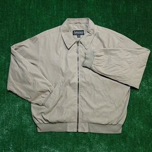 Vintage Aberdeen Collection Harrington Jacket Grandpacore Windbreaker Tan XL